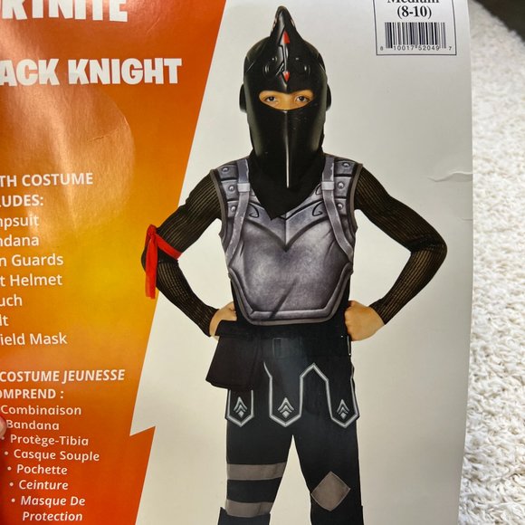 Fortnite Black Night Halloween Costume Size Medium 8-10  FAST SHIP - Picture 1 of 9